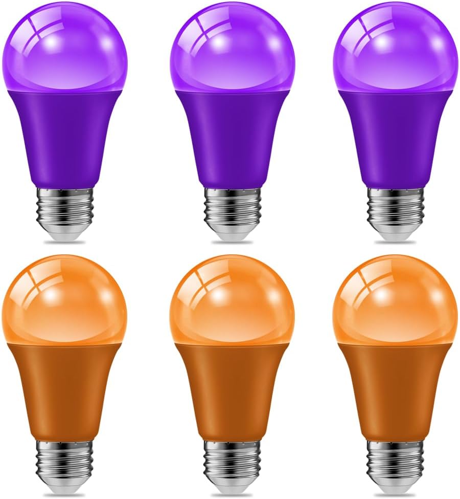 Green Smart Bulb — Purple and Orange