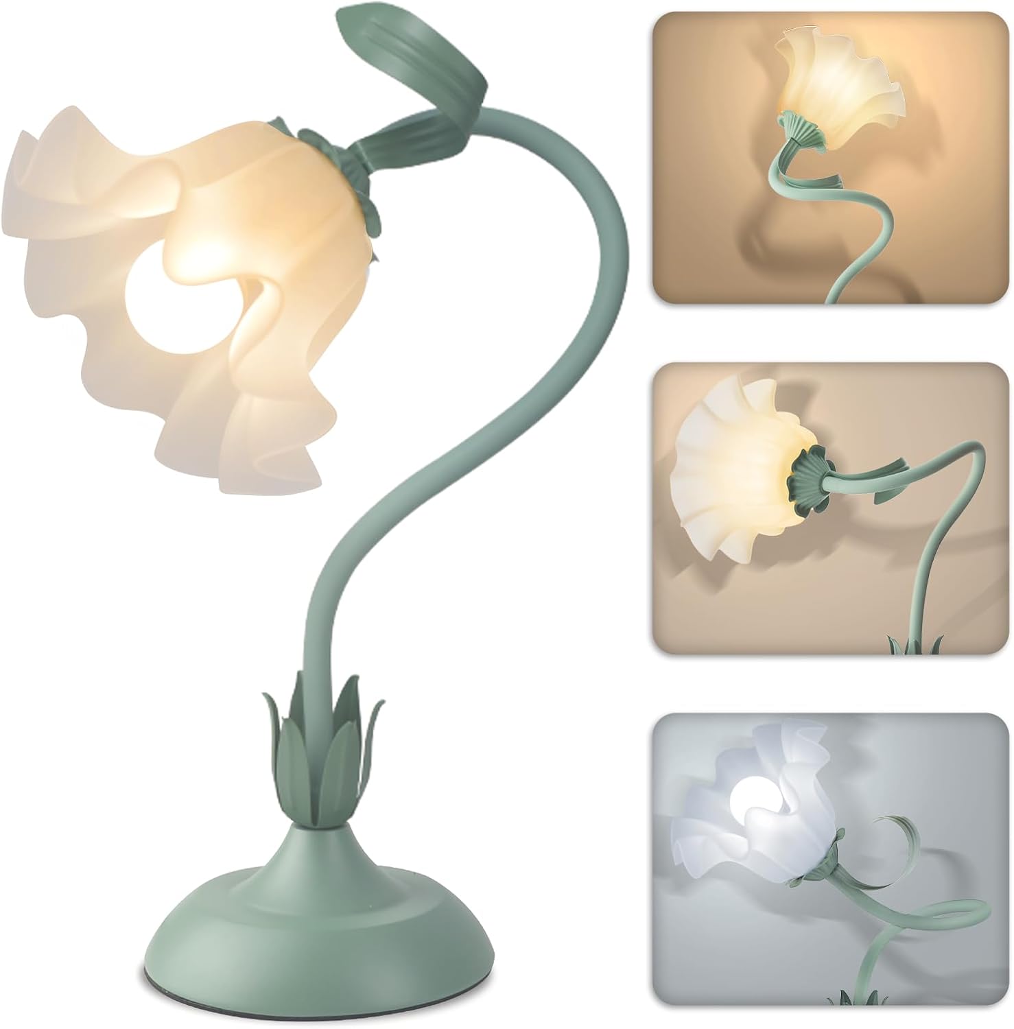 Adjustable Green Desk Lamp — Green