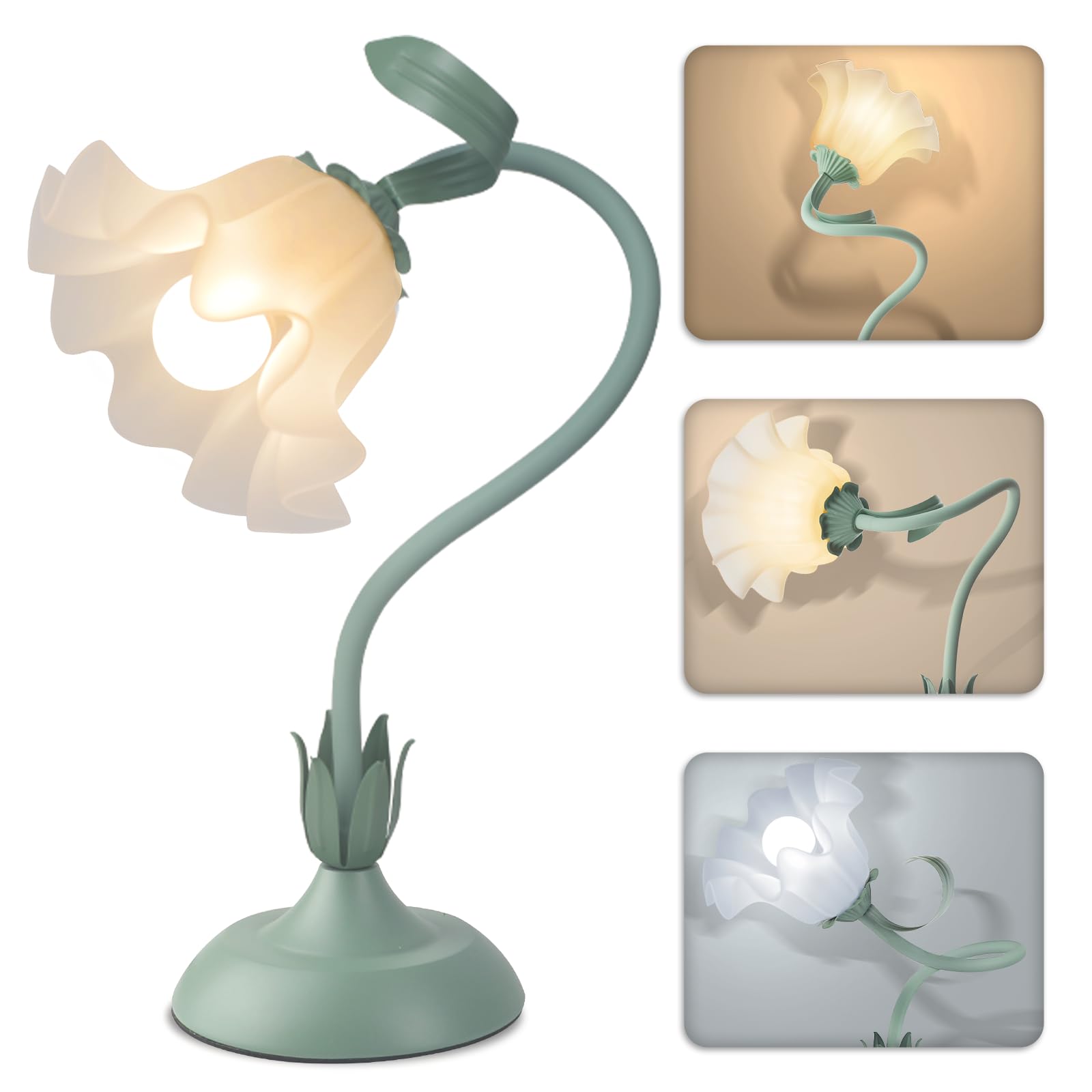 Adjustable Green Desk Lamp
