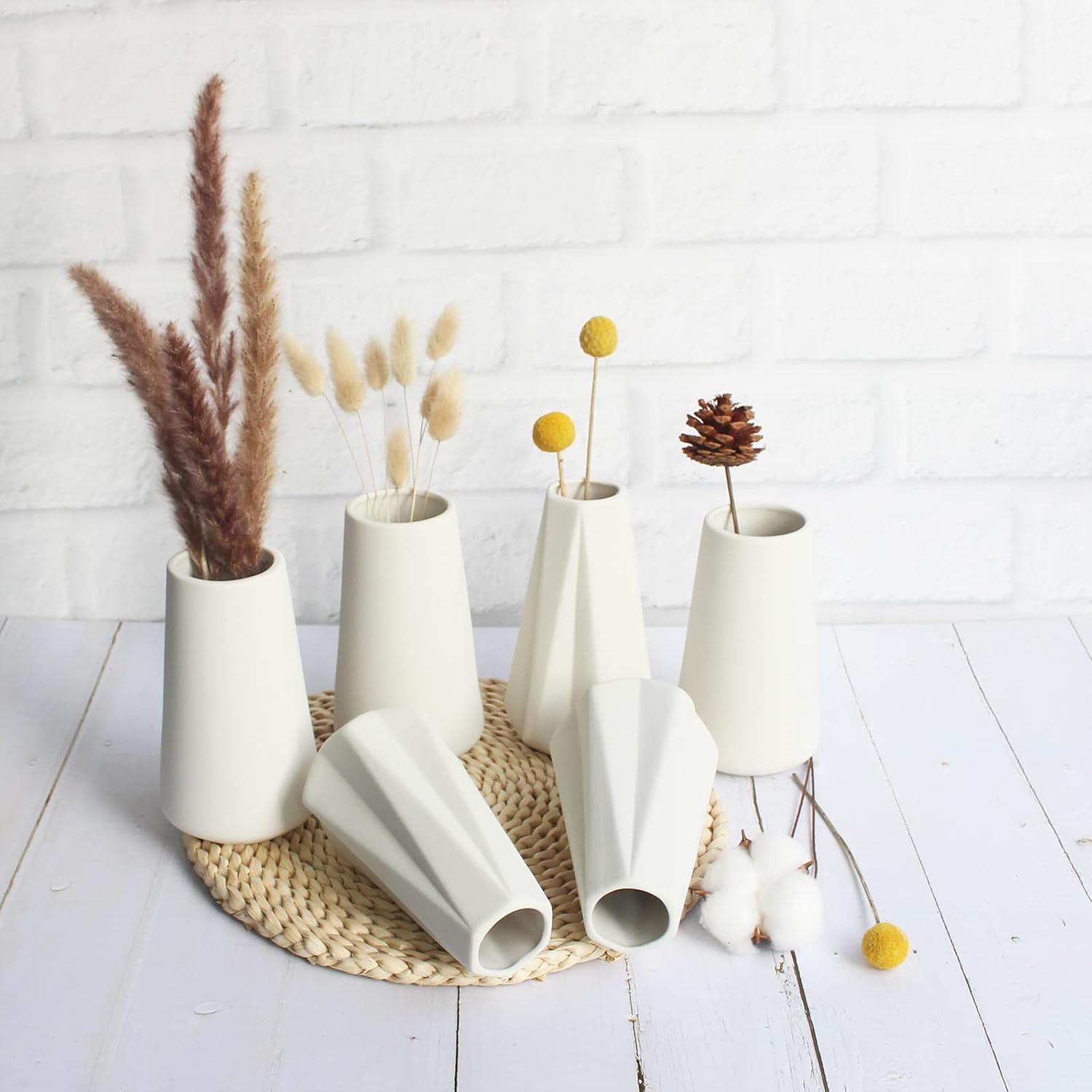 Boho Ceramic Vase — 6" - View 5