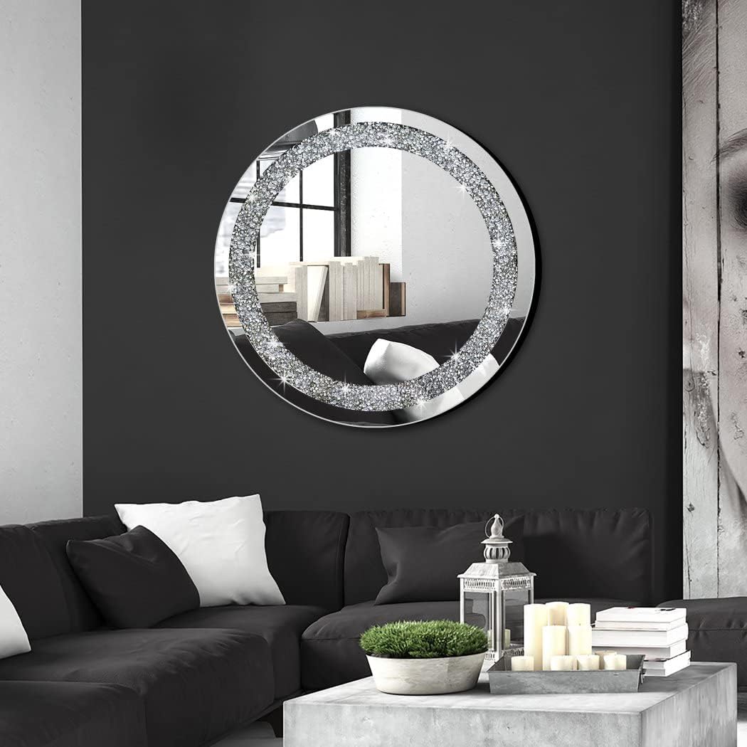 Round Luxe Glass Mirror — 20" - View 5