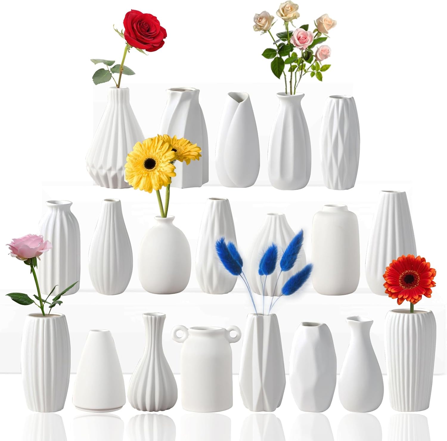 Boho Ceramic Vase — 5" — 20pcs-01