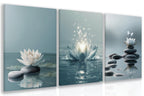 Framed Modern Black Canvas Wall Art — 16"