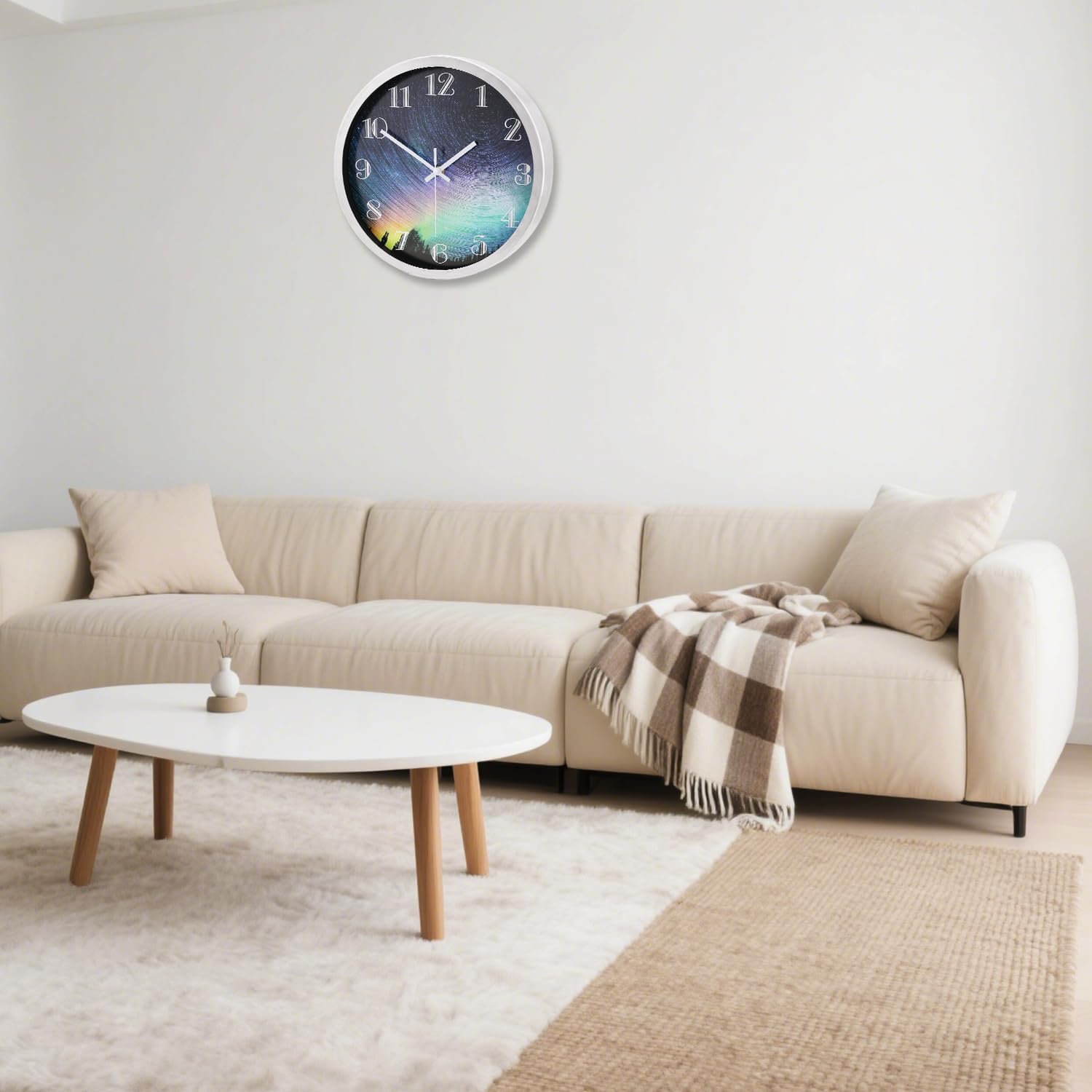 Battery Operated Modern Wall Clock — 12" - View 7