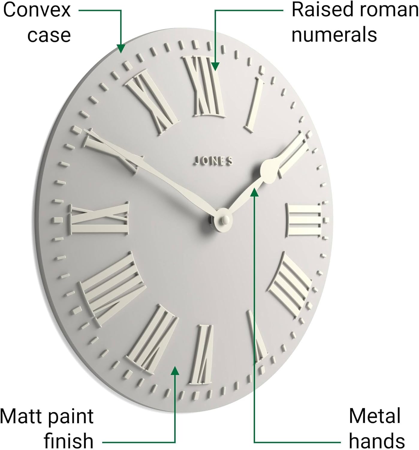 Modern Blue Wall Clock — 12" - View 5