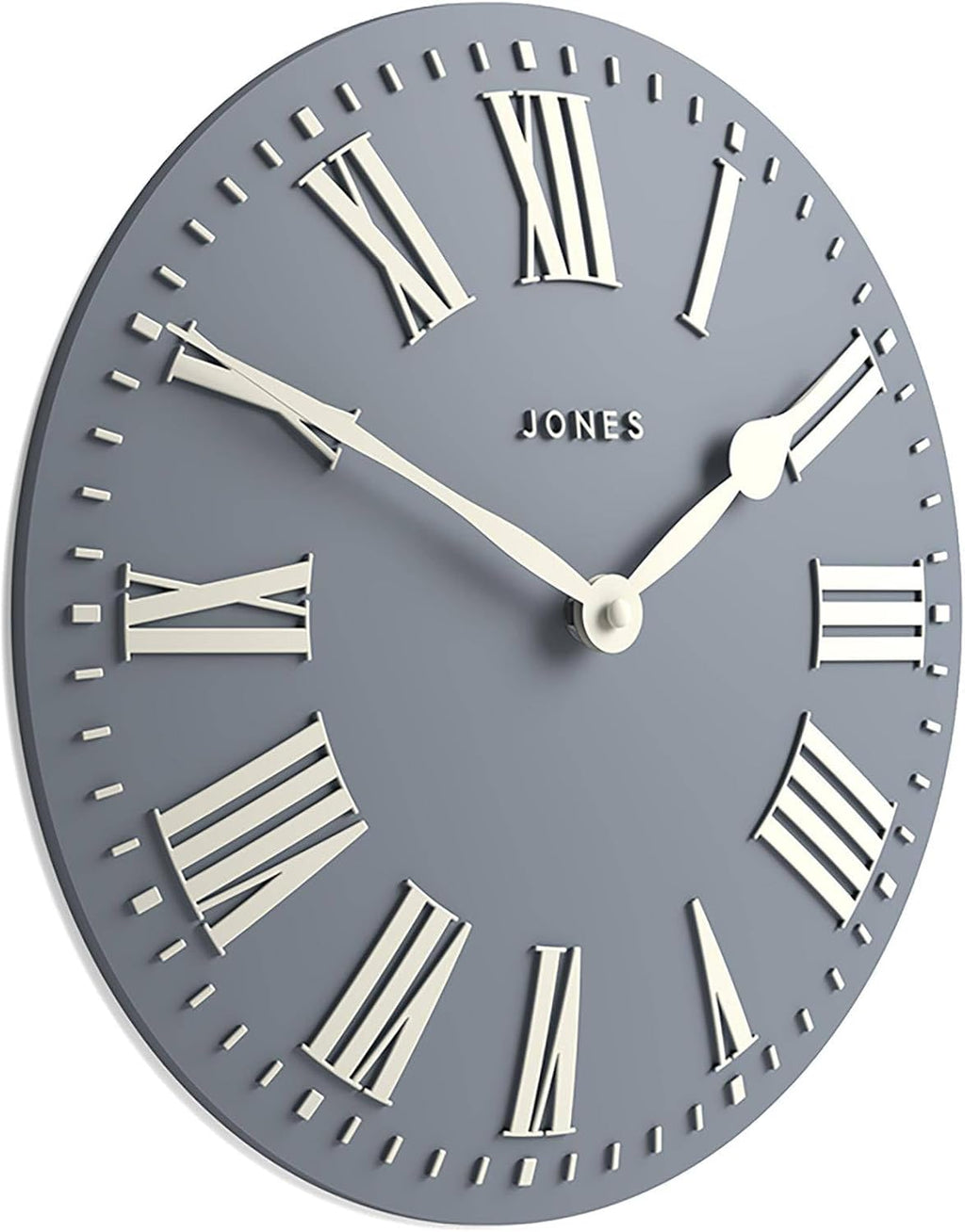Modern Blue Wall Clock — 12" — Blue