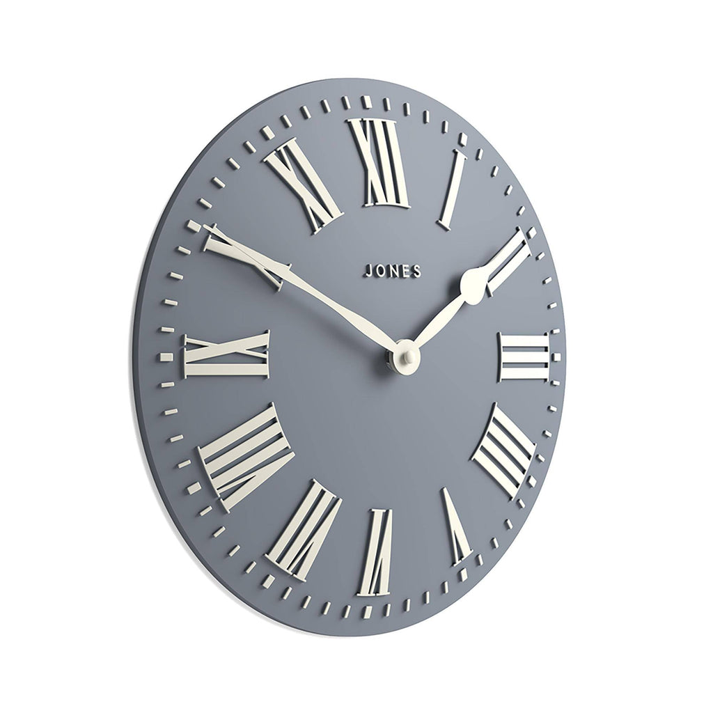 Modern Blue Wall Clock — 12"