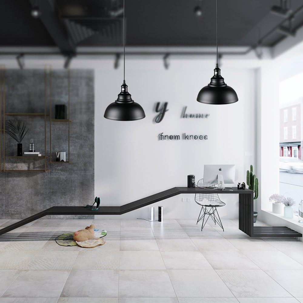 Dimmable Farmhouse Metal Pendant Light - View 9