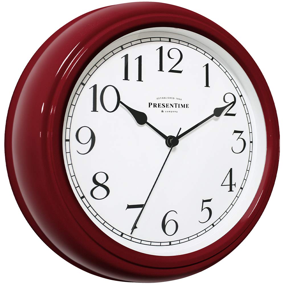 Modern Beige Wall Clock — 10"
