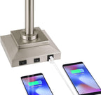 USB Charging Modern Metal Table Lamp — 29" - View 5