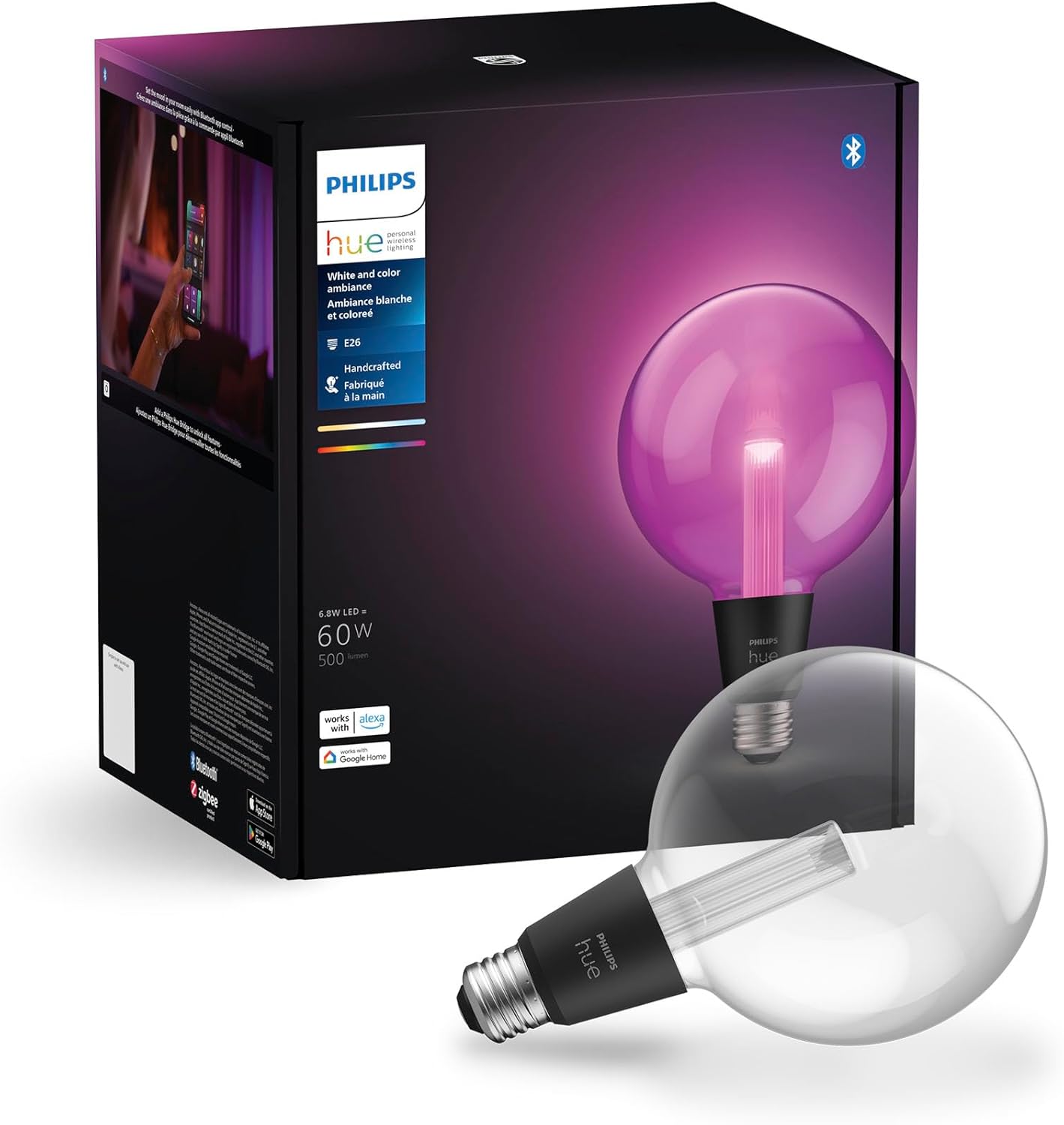 Smart Glass LED Bulb — Large Globe (G40)