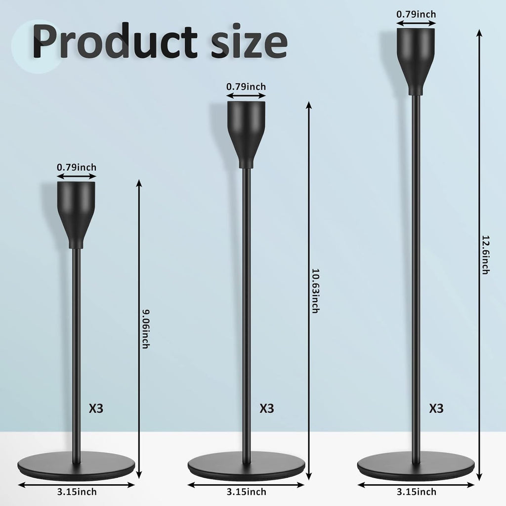 Wax Candle — Set of 9 - View 2