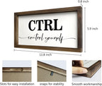 Framed Farmhouse Black Wall Decor — 6" - View 2
