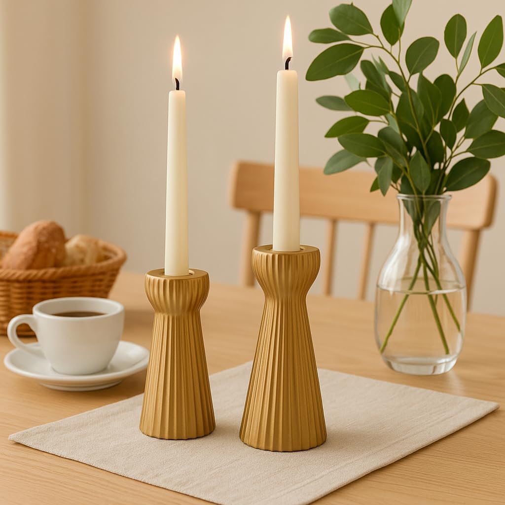 Black Candle — Set of 2 — Golden