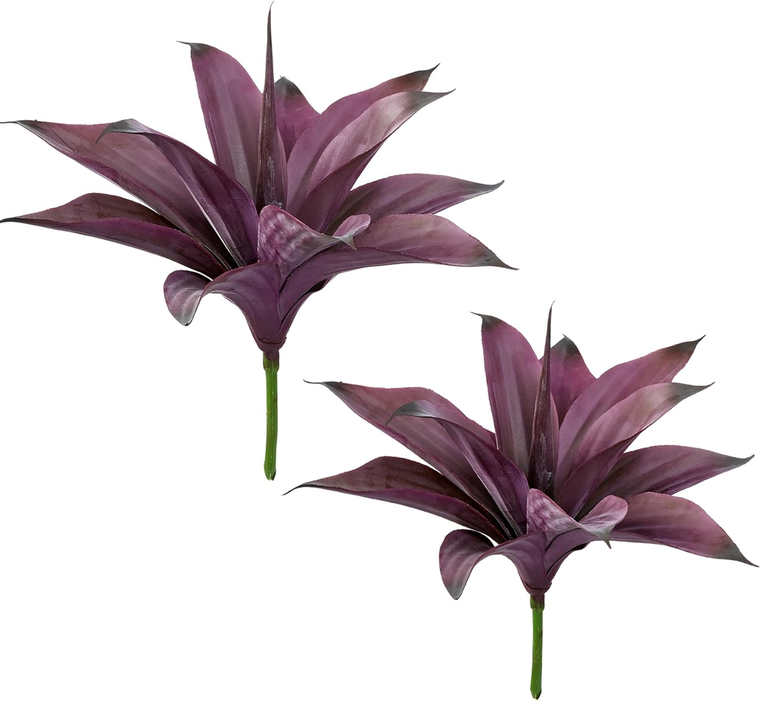 Green Artificial Plant — 22" — 12"purple