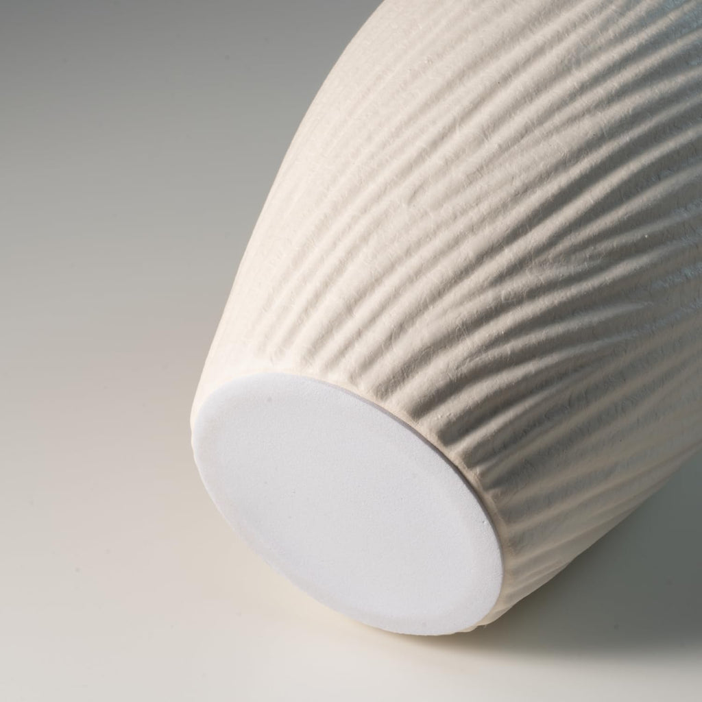 Round Farmhouse Ceramic Flower Vase — 5" - View 9