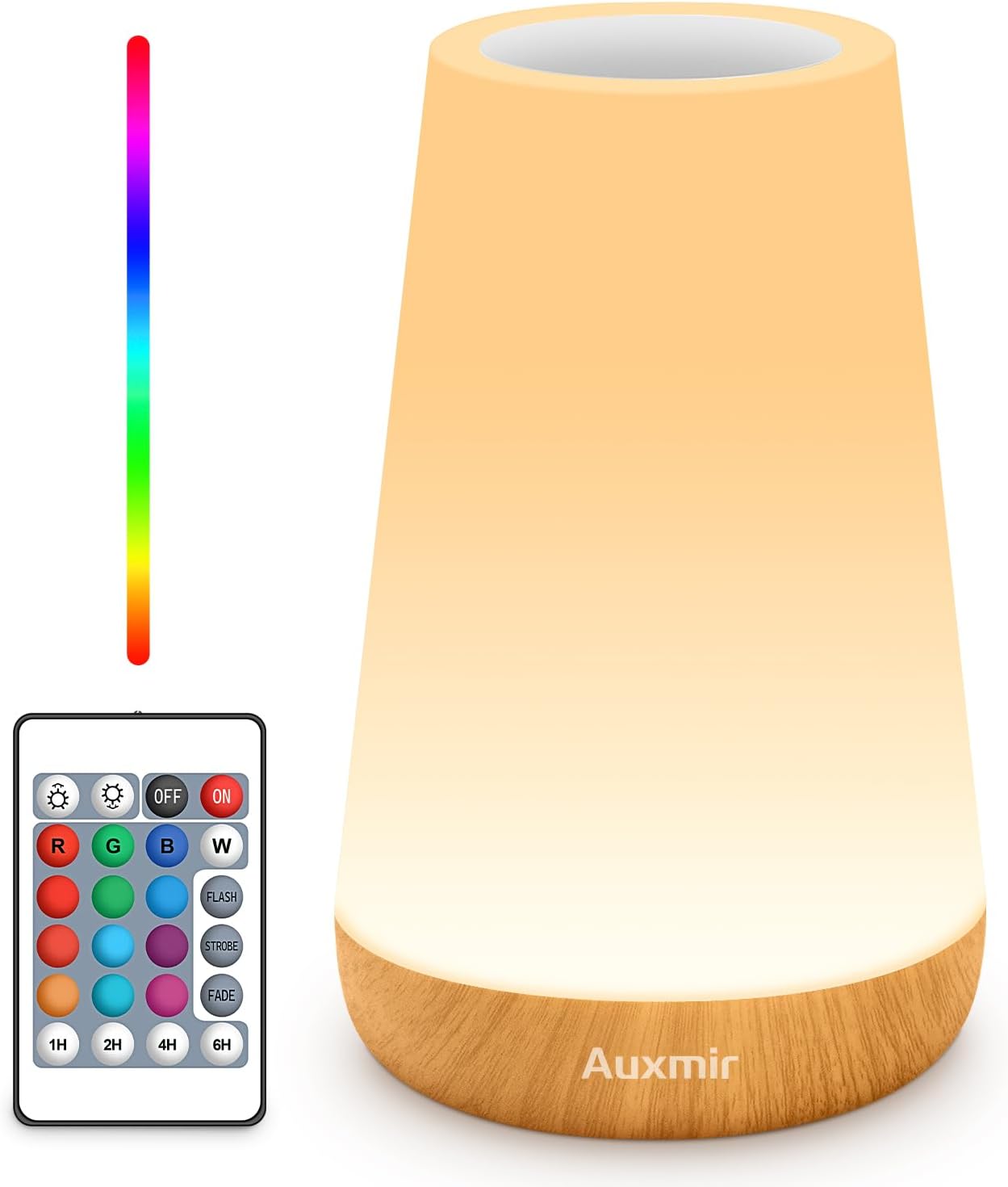 Rechargeable Brown Bedside Lamp — Light Brown