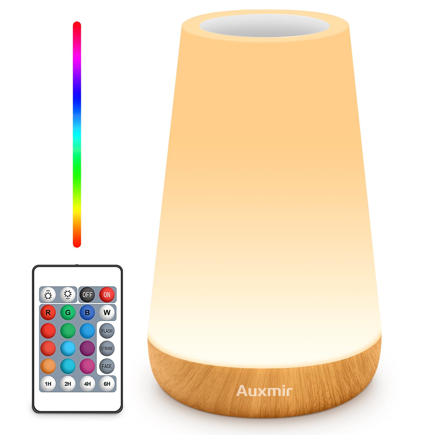 Rechargeable Brown Bedside Lamp
