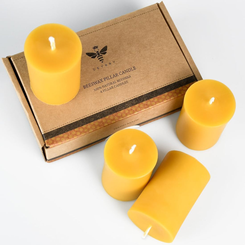 Wax Pillar Candle — 3" - View 7