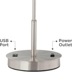 USB Modern Gold Table Lamp — 23.75" - View 5