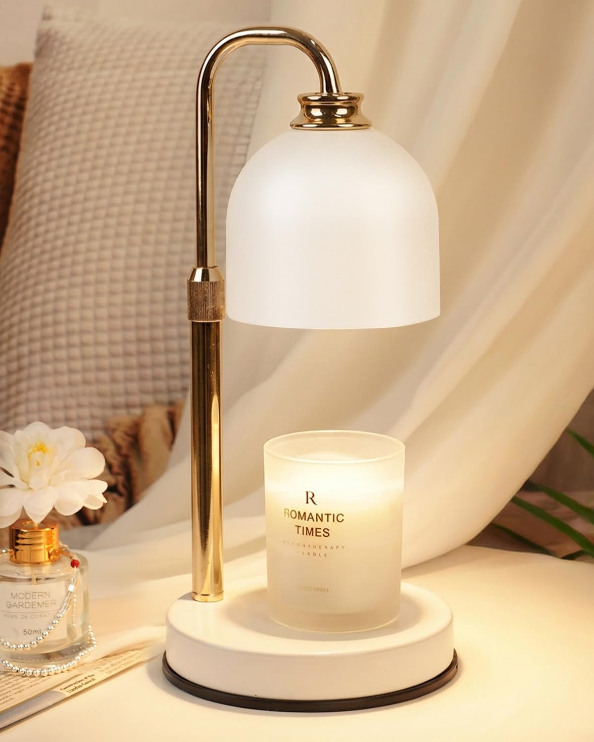 Dimmable Black Table Lamp — White