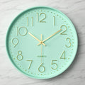 Battery Operated Modern Blue Wall Clock — Mint