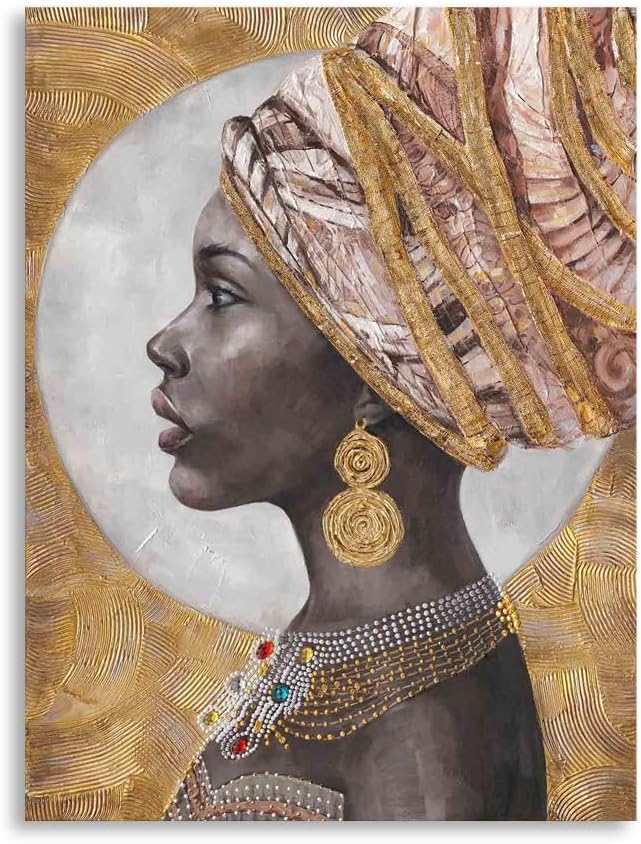 Framed Gold Canvas Wall Art — 16" — 12"L x 16"W
