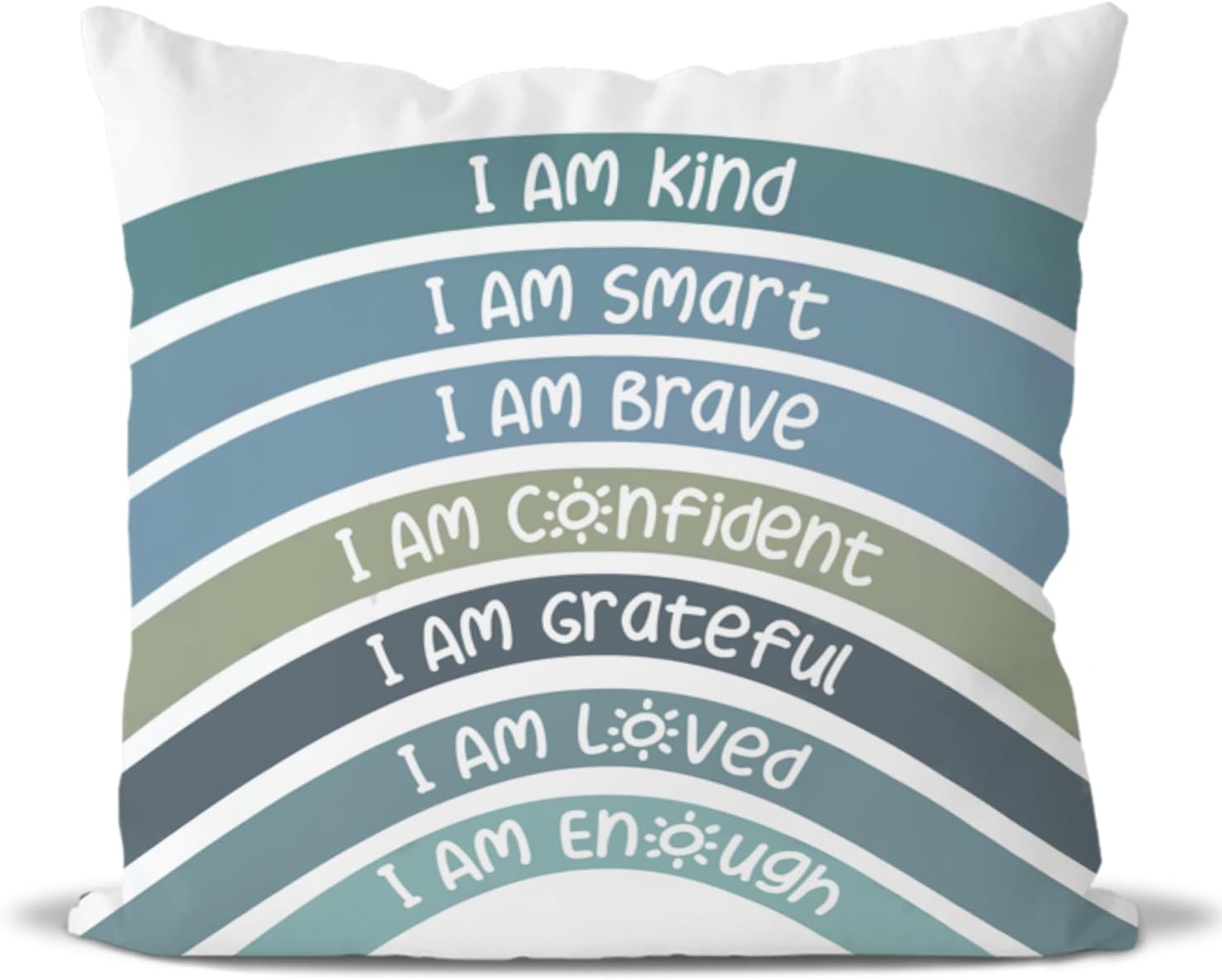 Blue Throw Pillow Cover — 18" — Olive-green