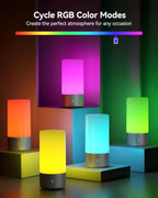 Dimmable Modern Grey Table Lamp - View 3