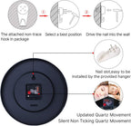 Battery Operated Glass Wall Clock — 12" - View 8