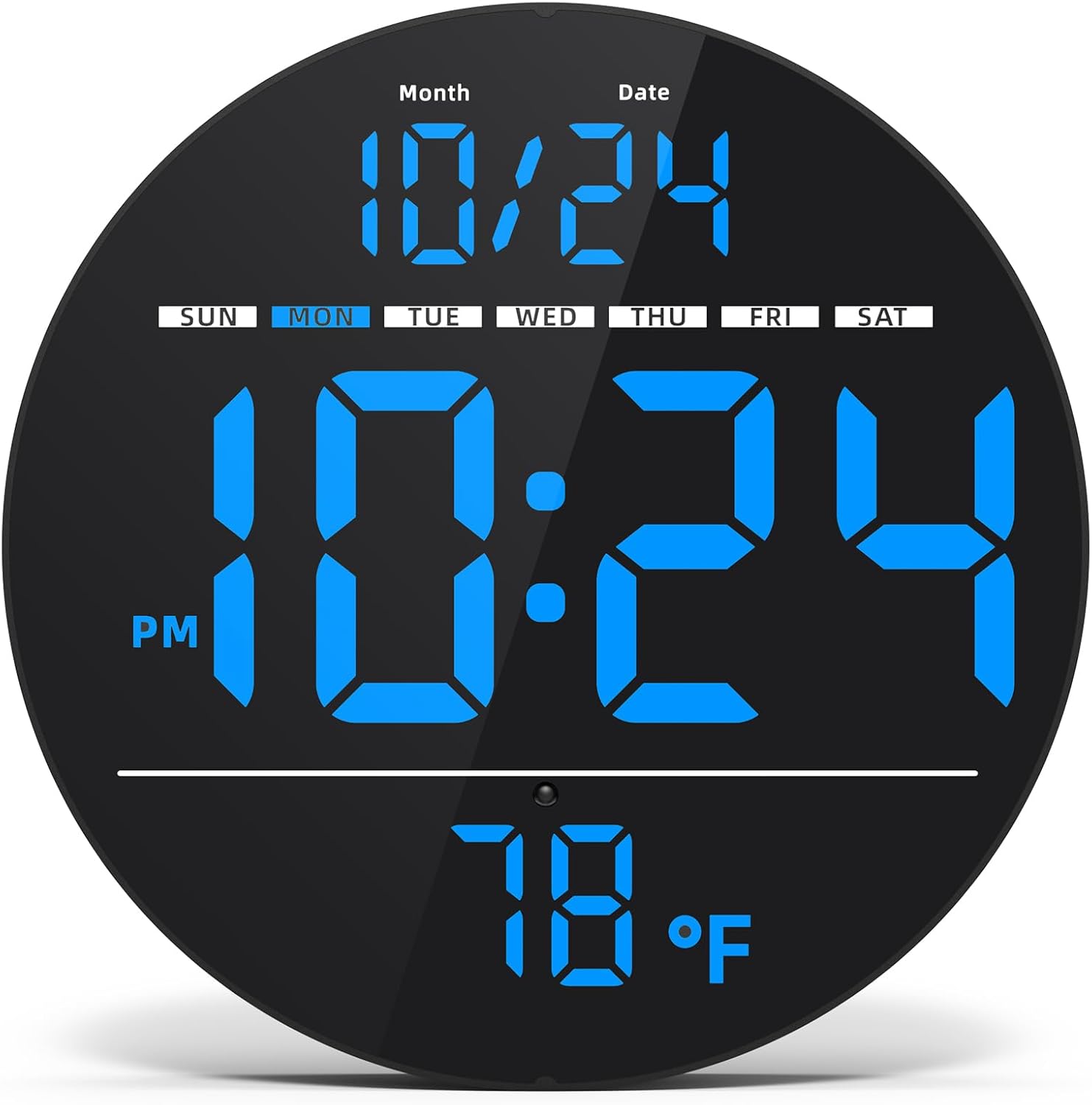 Farmhouse Blue Wall Clock — Blue