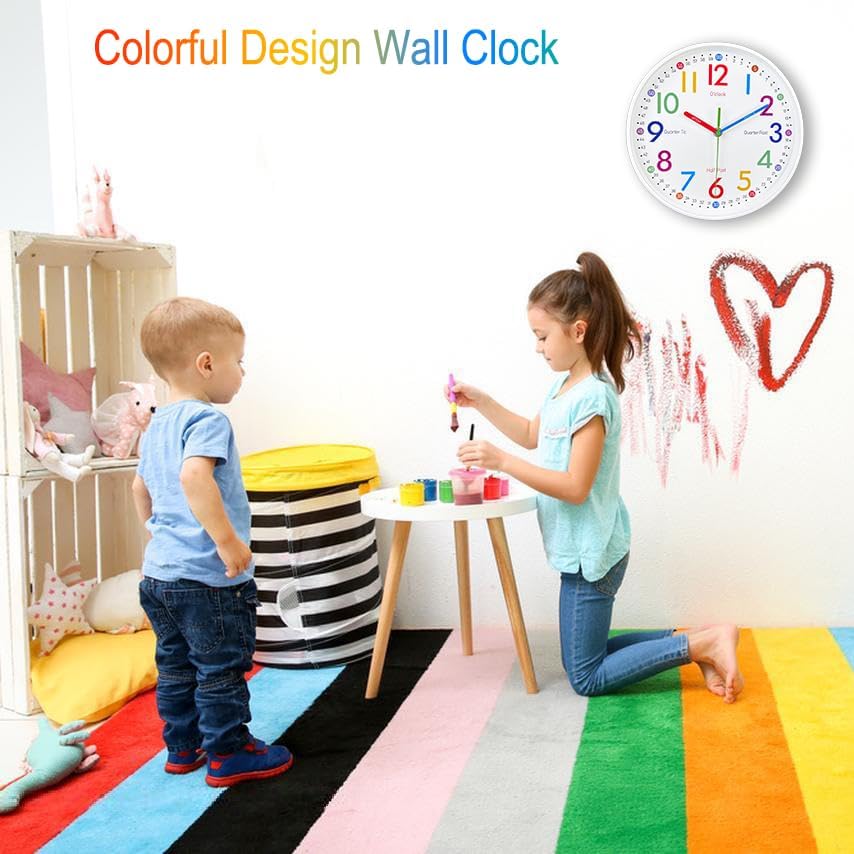 Battery Operated Wall Clock — 8" - View 3
