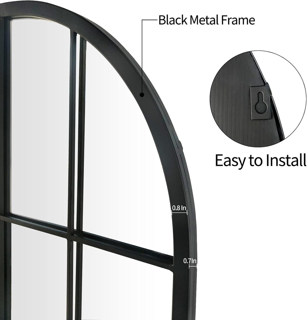 Farmhouse Black Mirror — 38" - View 3