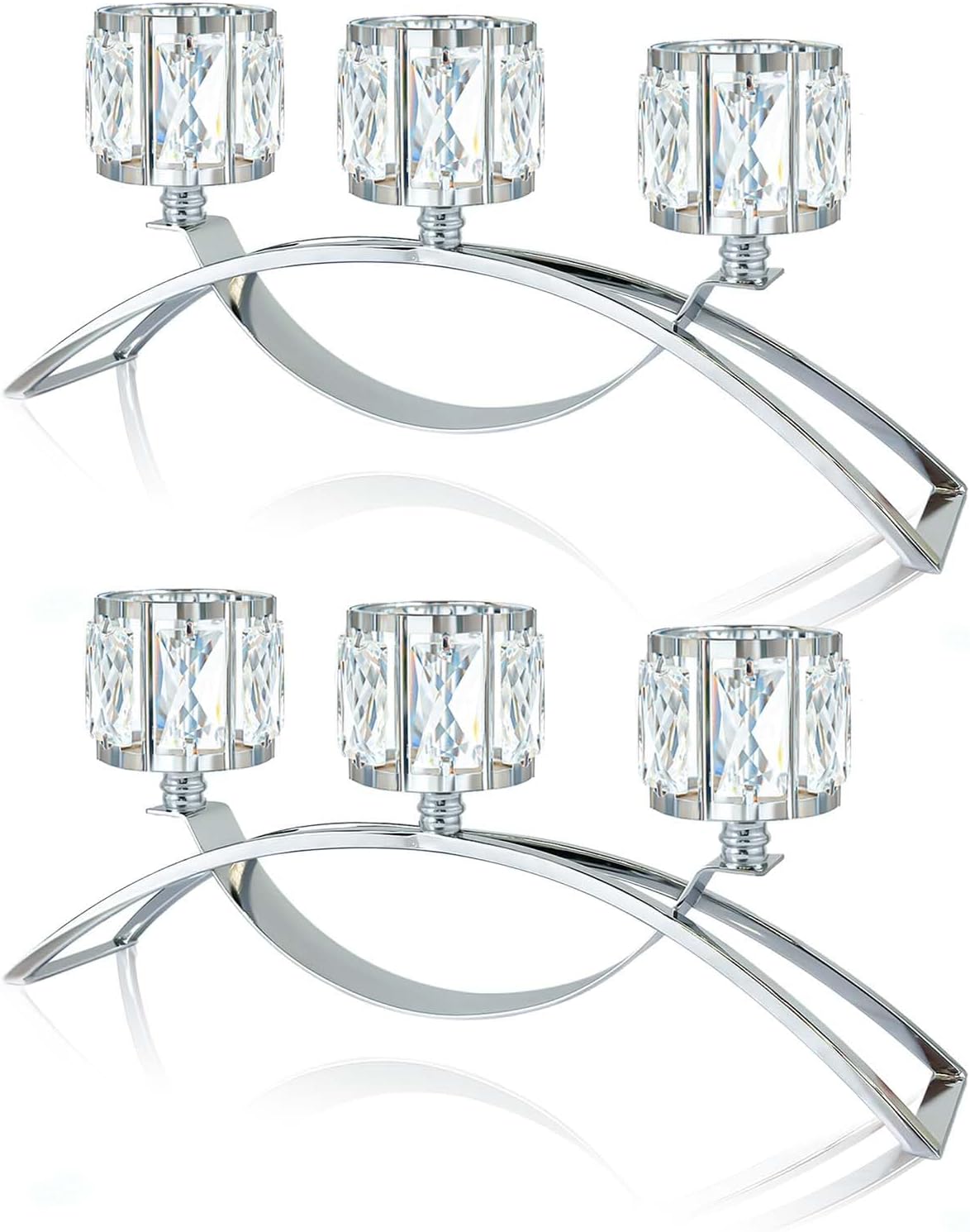 Luxe Black Candle — 3-arm arched (2 pcs)