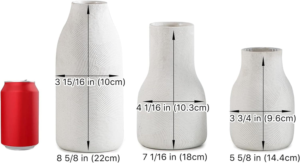 Boho Red Decorative Vase — Set of 3 - View 7