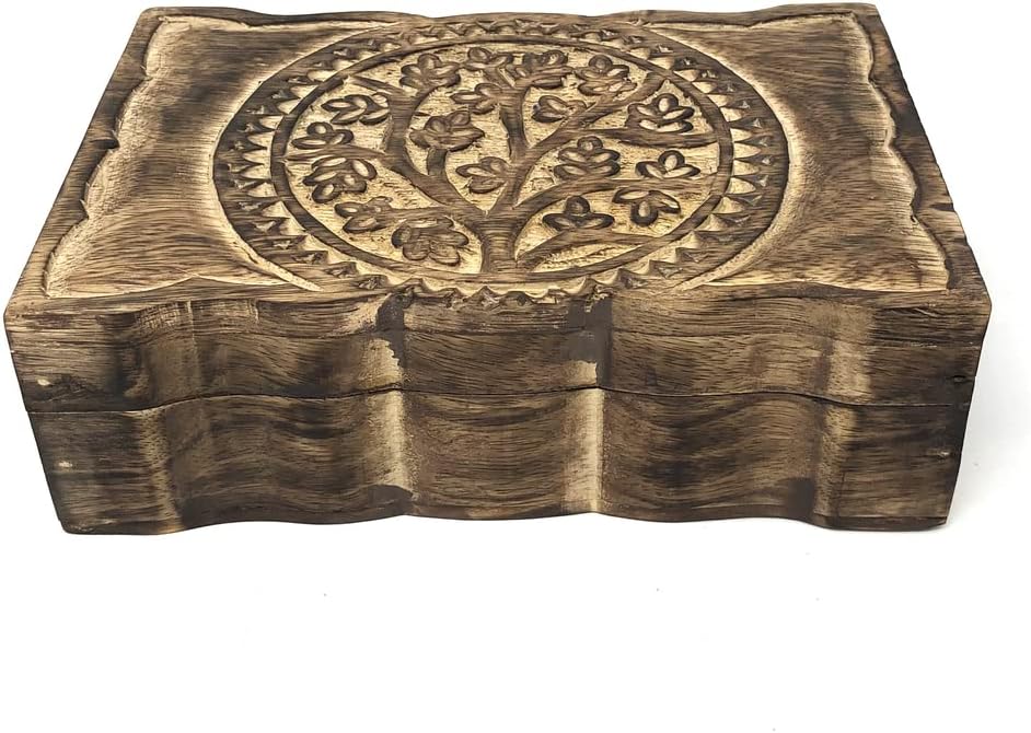 Hand-Carved Wood Home Decor — 6" - View 2