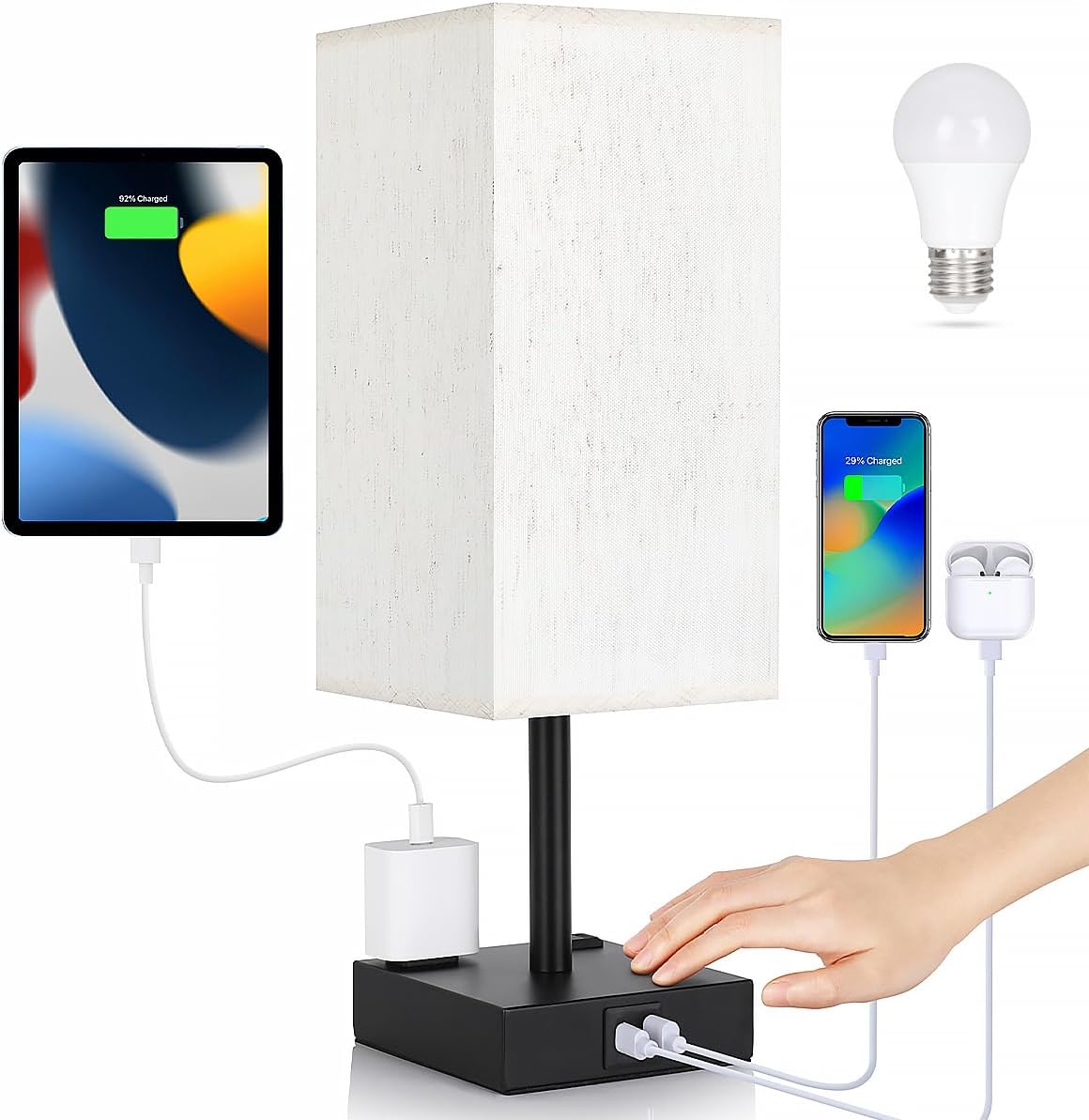 Dimmable Black Table Lamp — Flaxen