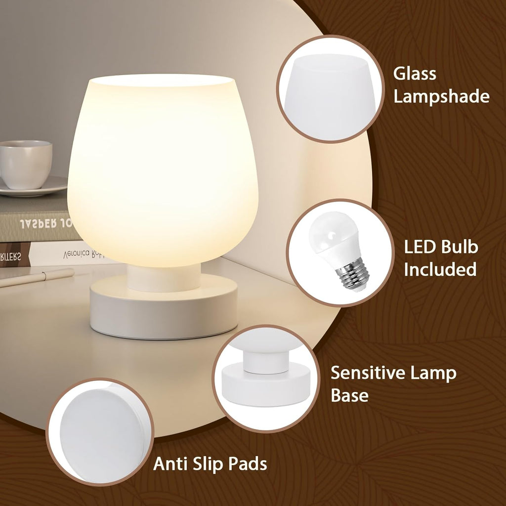 Dimmable Pink Bedside Lamp - View 8