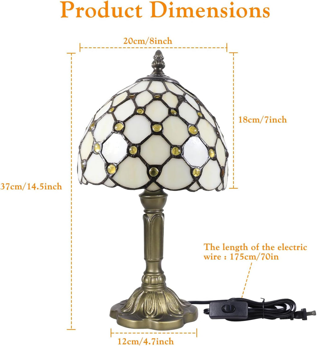 Vintage Glass Table Lamp - View 9