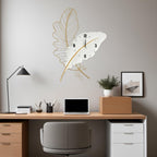 Battery Operated Luxe Black Wall Clock — 8" - View 2