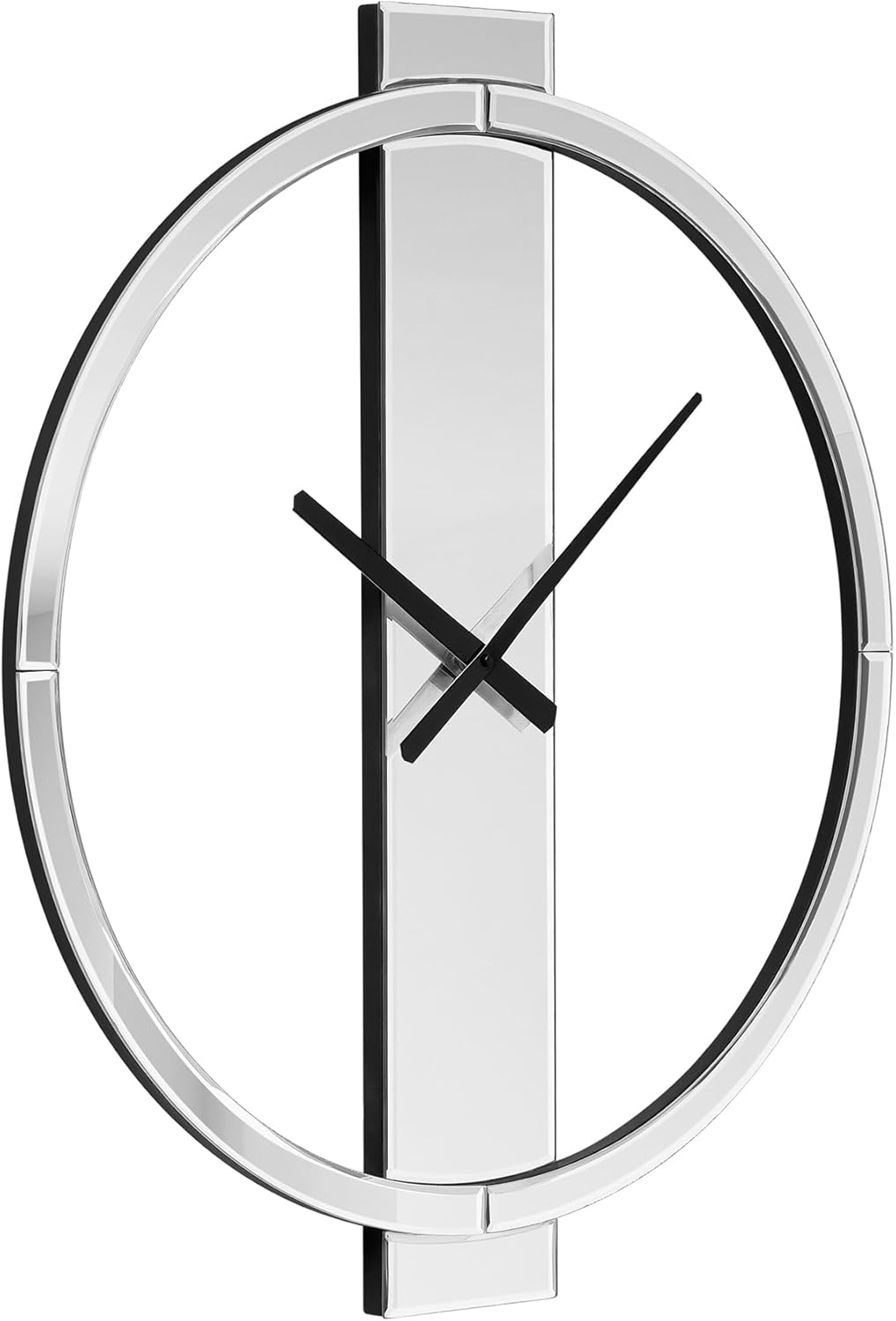 Round Modern Black Mirror — 23" - View 6