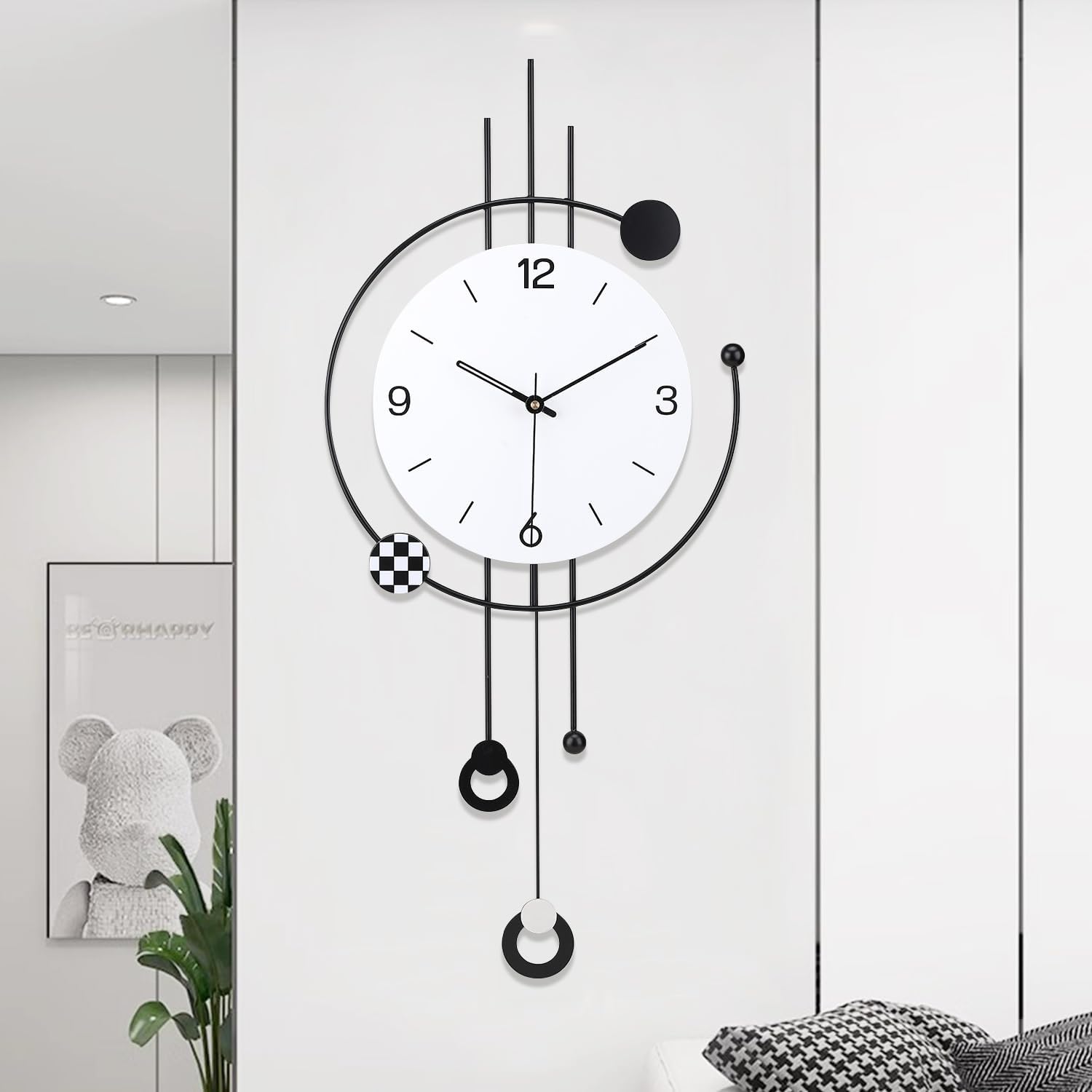 Battery Operated Modern Black Wall Decor — 30" — 13*30Inch