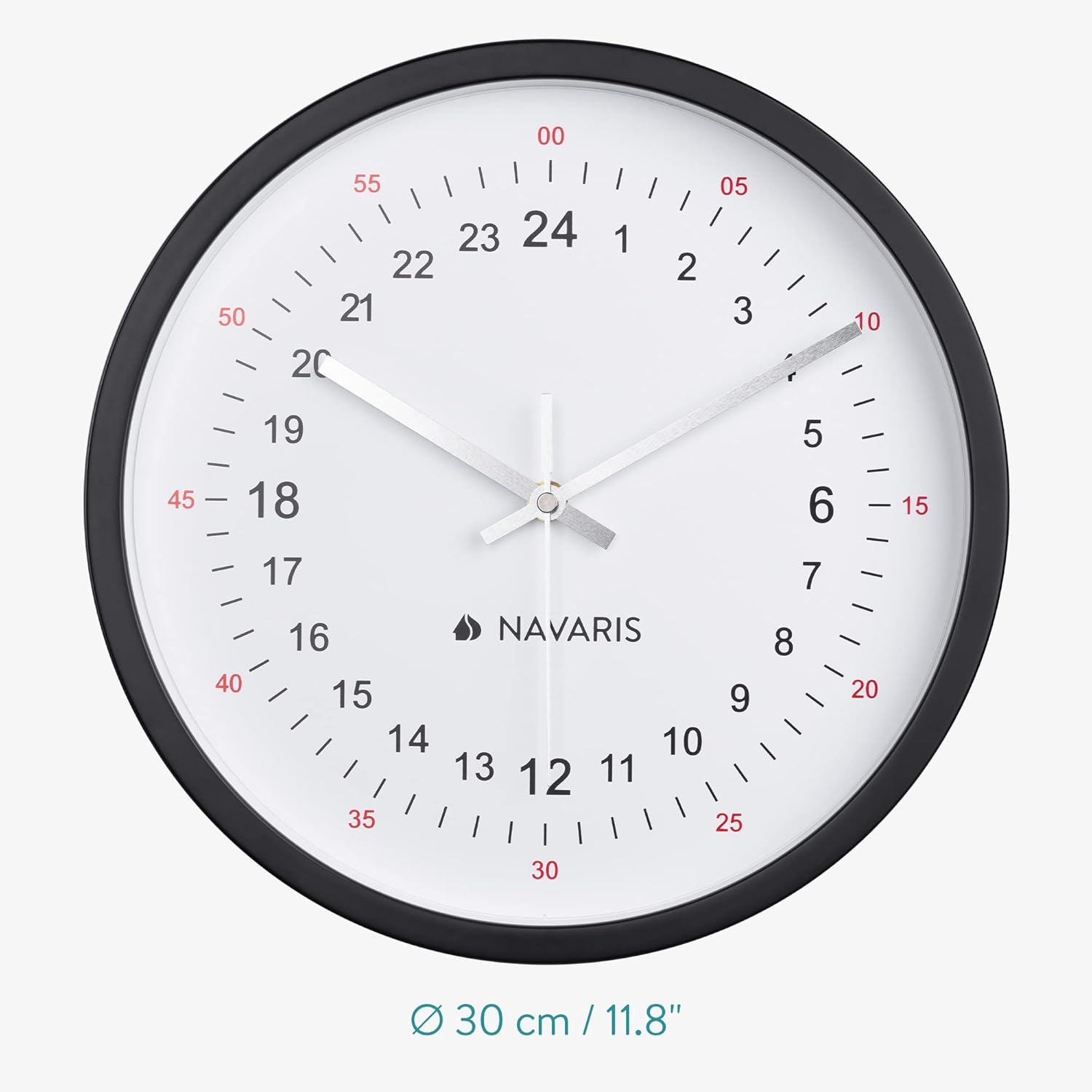 Battery Operated Wall Clock — 11.8" - View 6