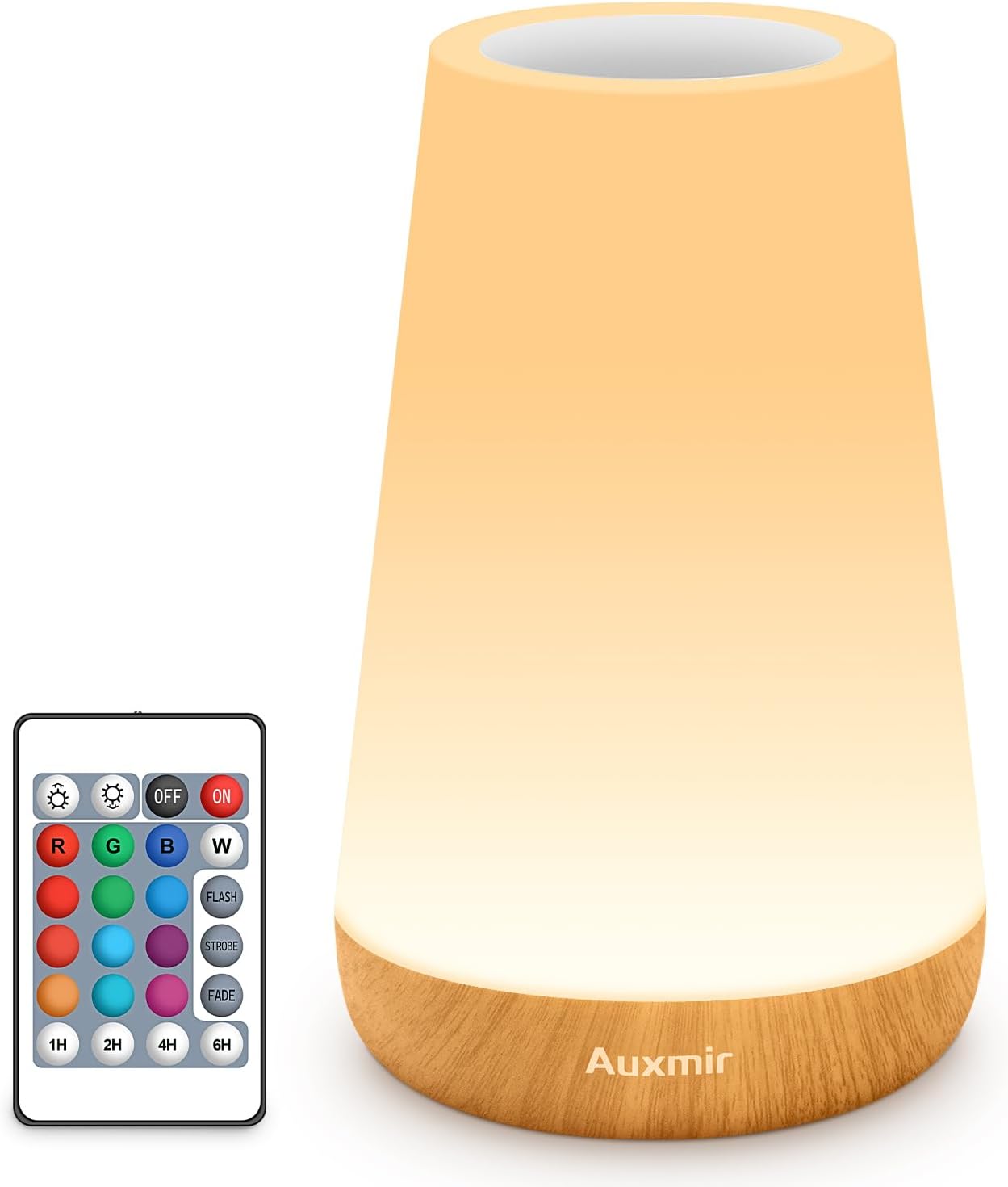 Rechargeable Brown Bedside Lamp — Light Brown-2 Pack