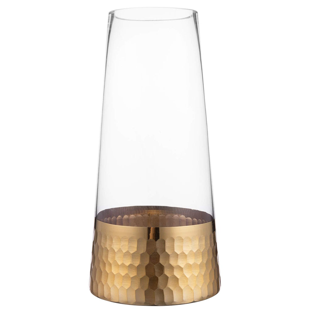 Luxe Beige Flower Vase — 10"