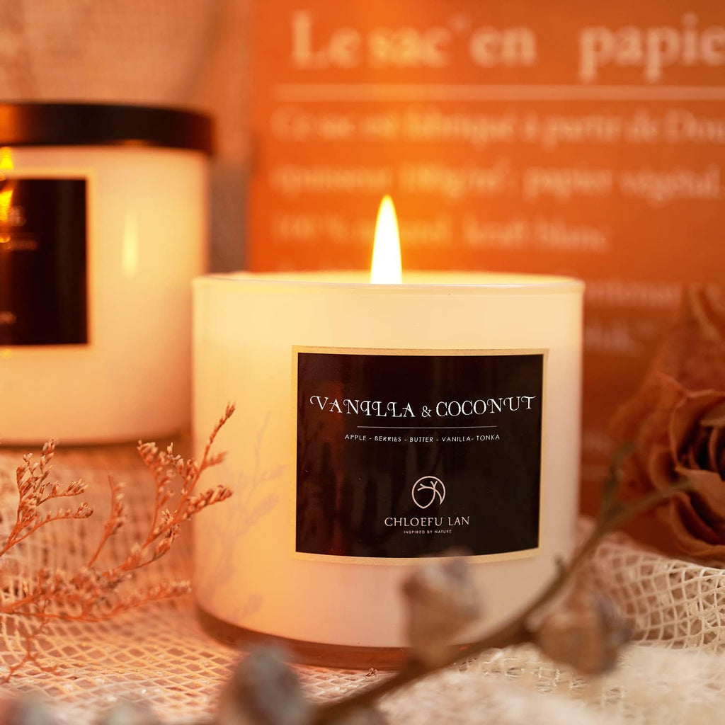 Soy Wax Luxe Beige Scented Candle - View 3