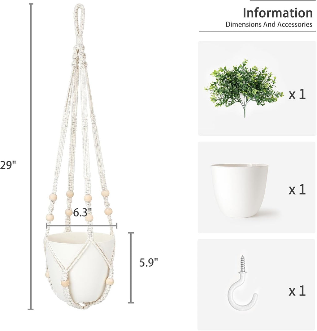 Boho Rattan Faux Plant - View 6