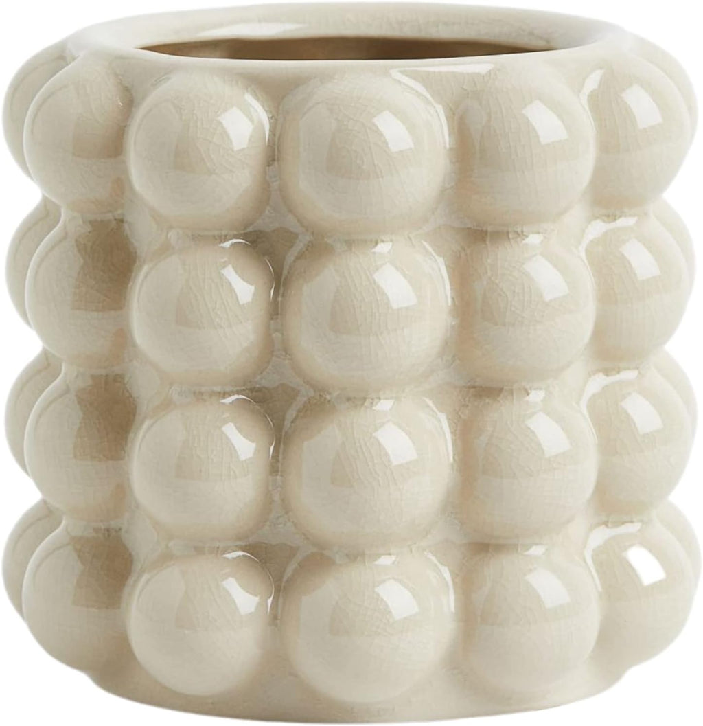 Boho Beige Flower Vase — Set of 2 — Beige
