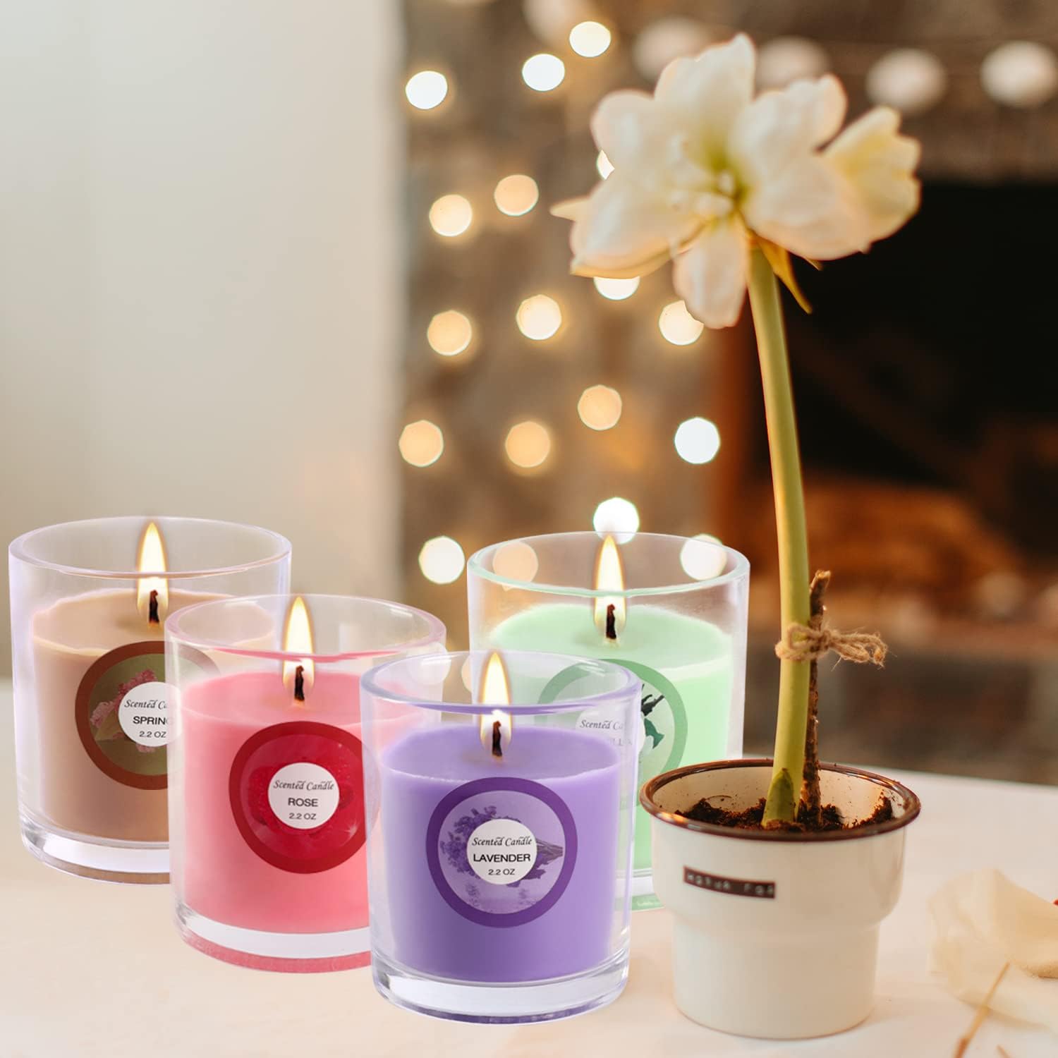 Soy Wax Brown Scented Candle - View 5