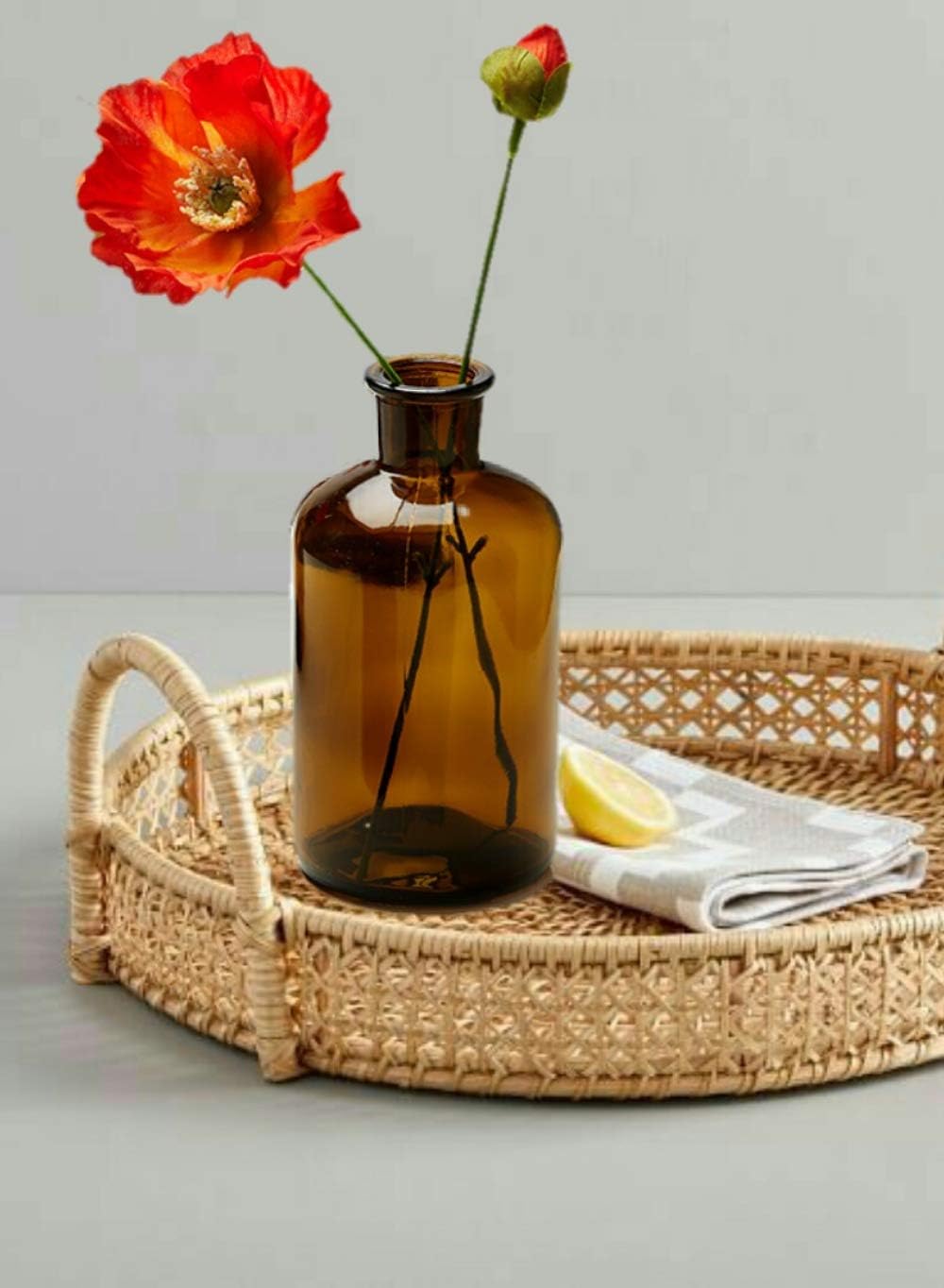 Glass Flower Vase — 6.25" - View 4